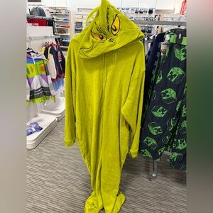 New The Grinch Onesie Adult XXL